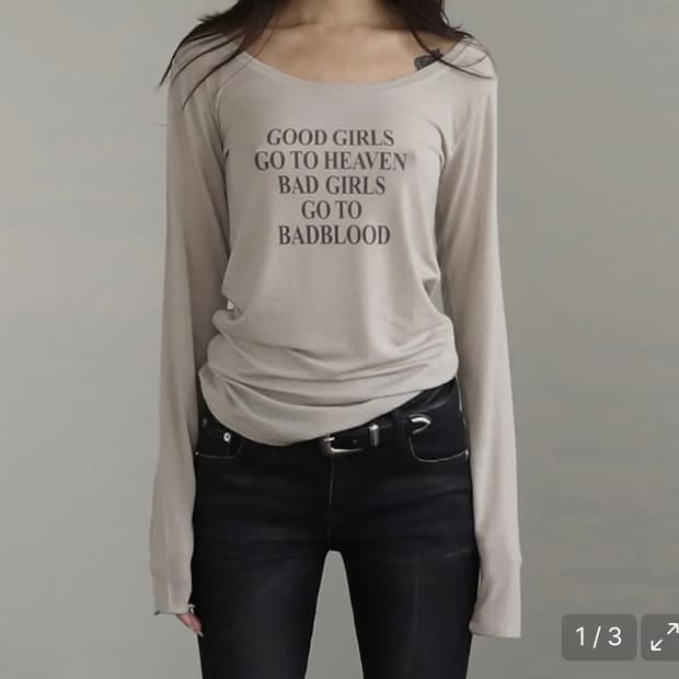 배드블러드 루즈핏 탑
