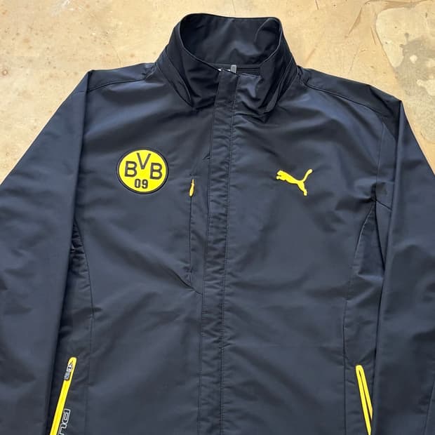L 푸마 도르트문트 블랙 바람막이