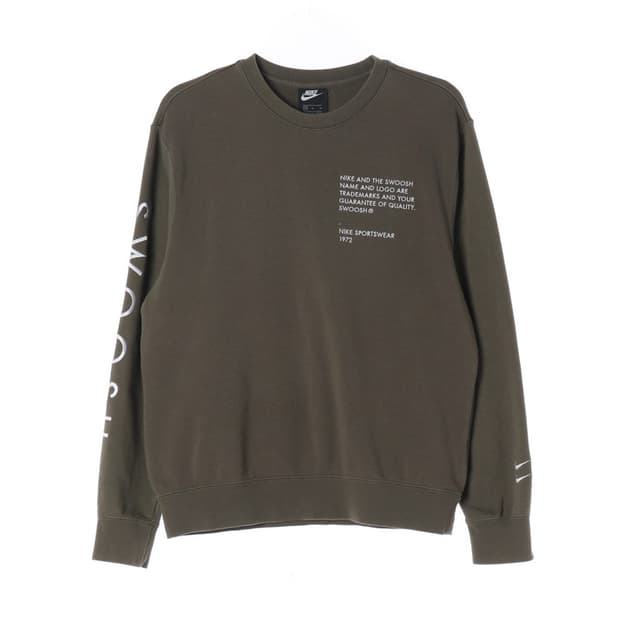 나이키 더블 스우시  레터링 맨투맨 M