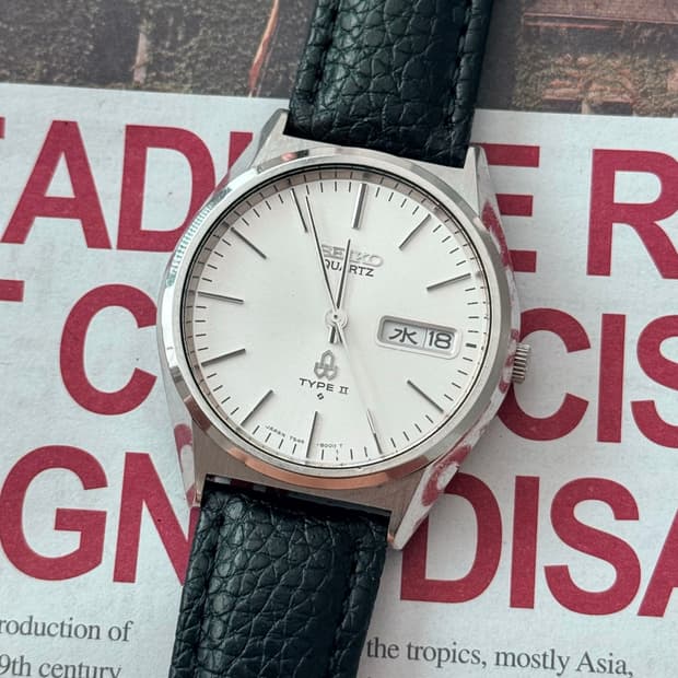 Seiko 세이코 쿼츠 TYPE II Day-Date 1977