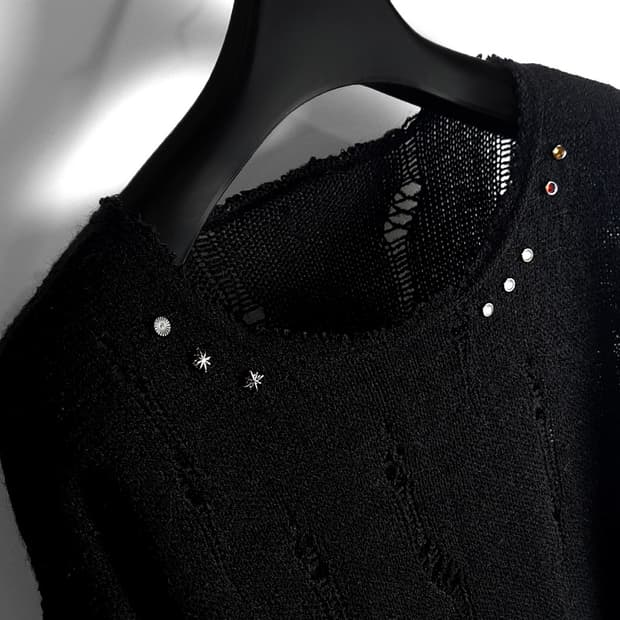 가키하라 Lost musician colorgem grunge knit