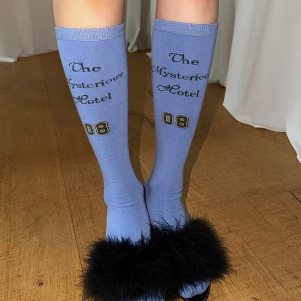 미스테리어스호텔 HOTEL PUNK KNEE-HIGH SOCKS