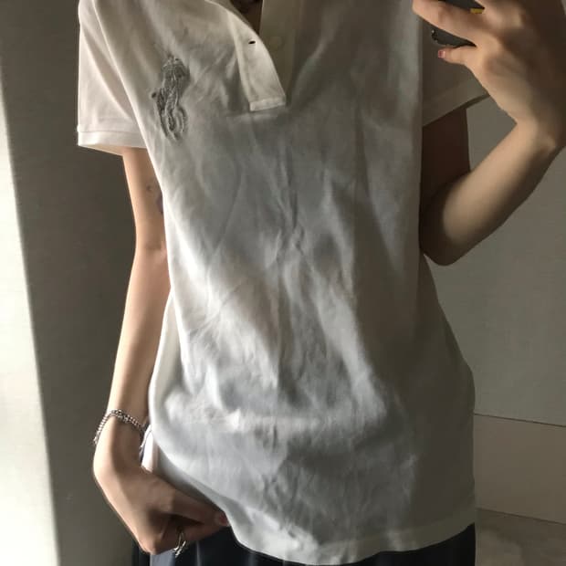 폴로 실버 빅포니 반팔pk