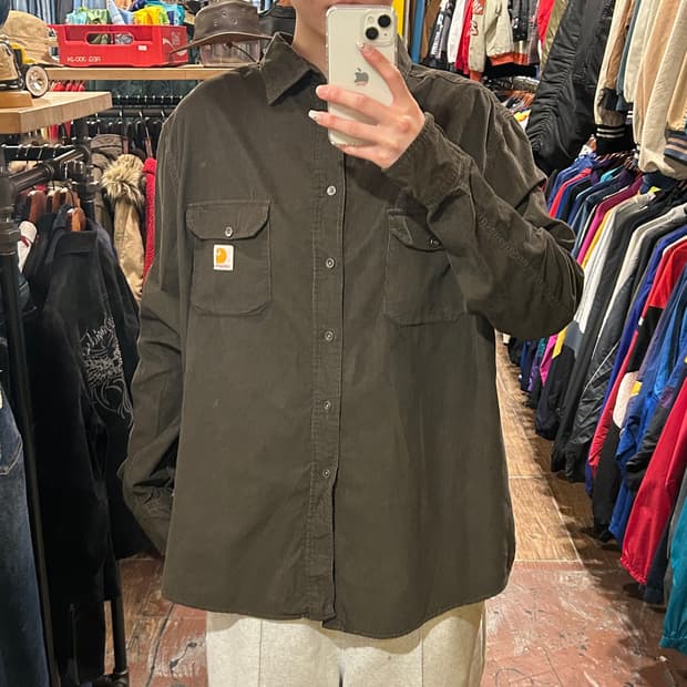 [HI] 칼하트 긴팔셔츠 카키