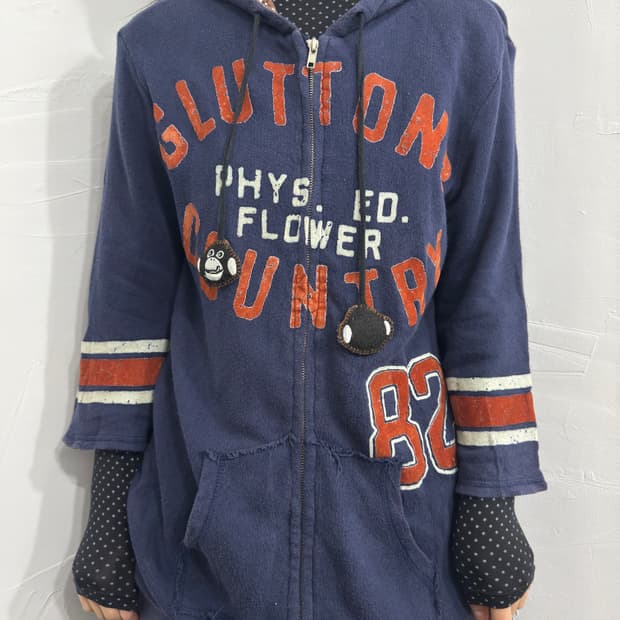 gluttons jennifer monkey hood zipup