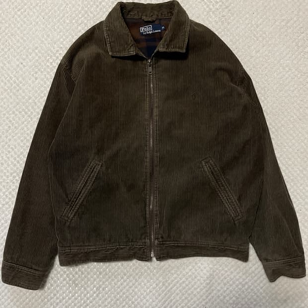 폴로 랄프로렌 90s 포니로고 코듀로이 자켓 브라운(클리닝O)