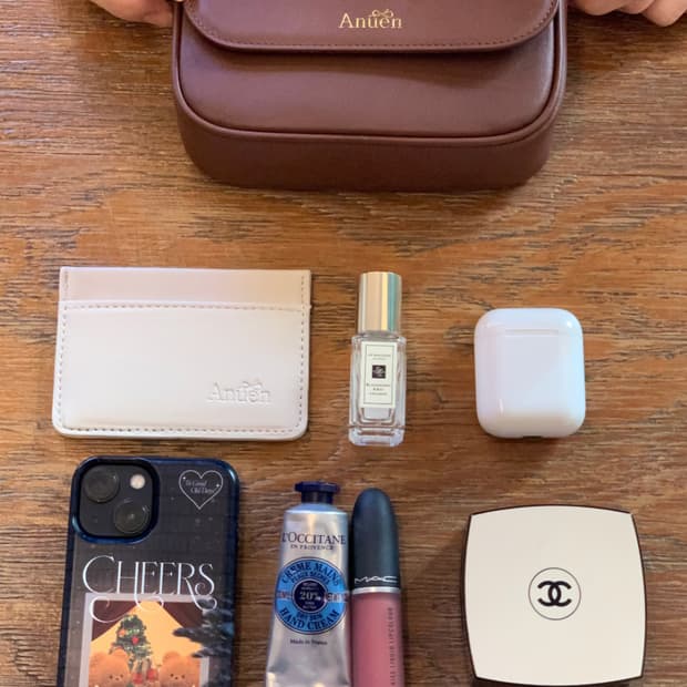 브라운 크로스백(이태리 천연 소가죽)