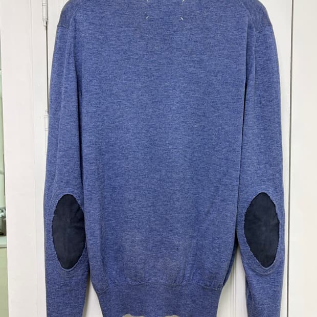 maison martin margiela elbow patch knit