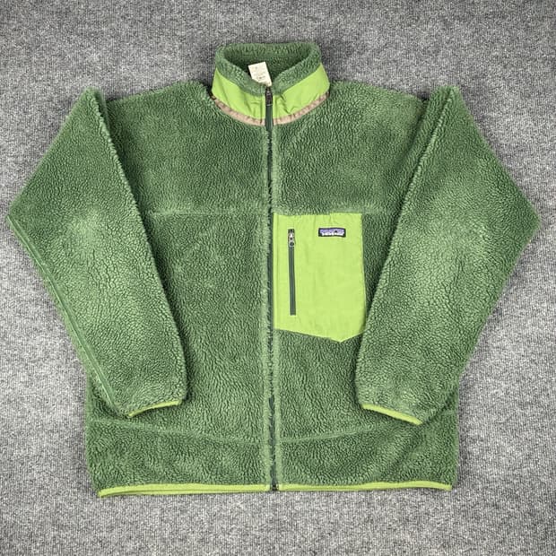 파타고니아 클래식 레트로-X 플리스 자켓 파일 그린