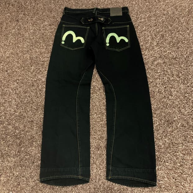 에비수 신치백 엔지니어드진 데님 팬츠