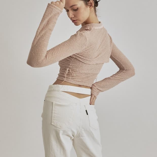 쓰리타임즈 컷아웃 팬츠 (새제품)