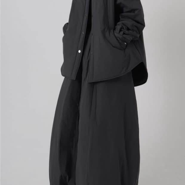 트리밍버드 패디드 셋업 자켓 차콜