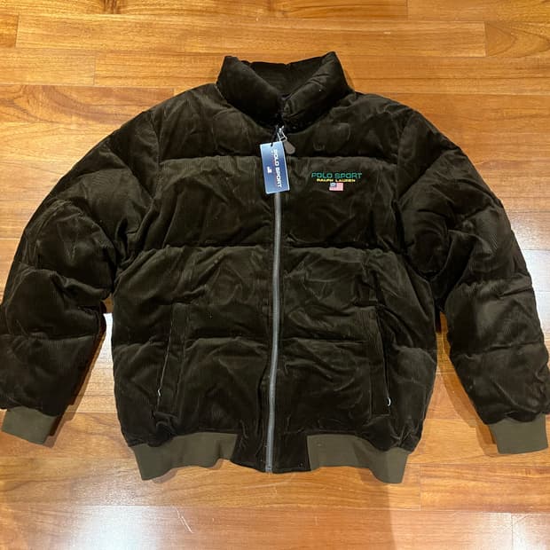 폴로스포츠 코듀로이 패딩 M 새제품
