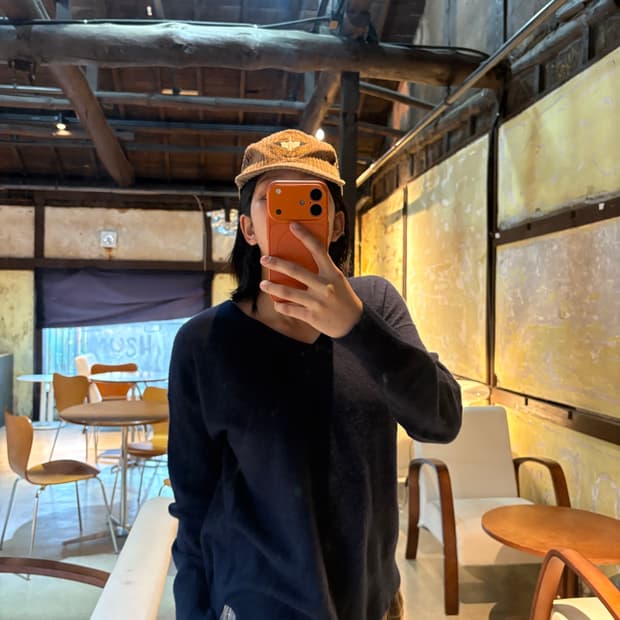 Journalstandard 저널 스탠다드 네이비 캐시미어 니트