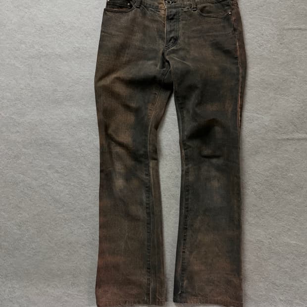 5351 Pour Les Hommes washed denim pants