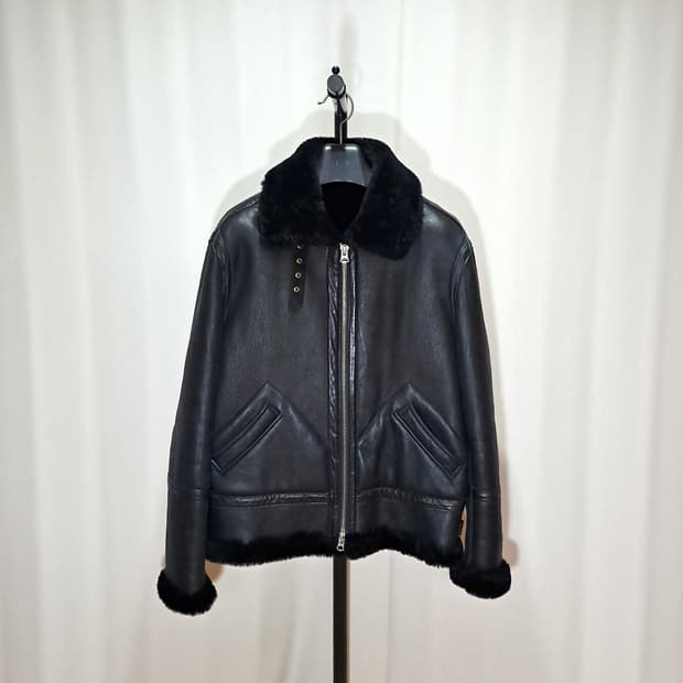 (택포) 양가죽 양털 무스탕 105-110 B455