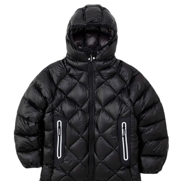 [구매]앤드원더 다이아몬드 스티치 다운 후디 패딩