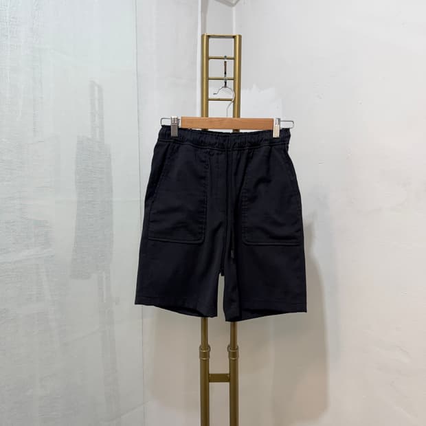 athe 아떼 린넨 리넨 밴딩반바지 여름바지 4820