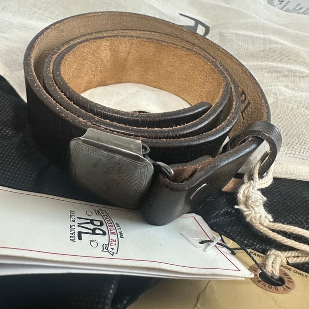 RRL 빈센스 벨트 30 블랙