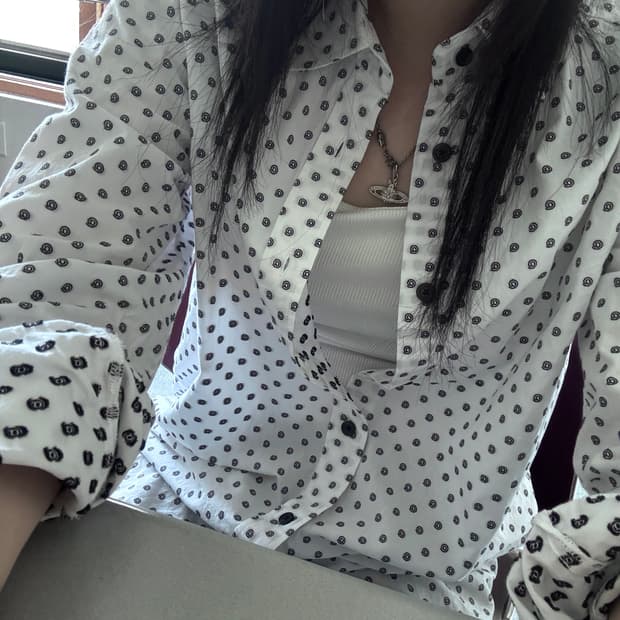 Diesel 디젤 패턴 도트 셔츠