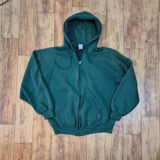 러셀 후드집업 그린 메이드인 usa