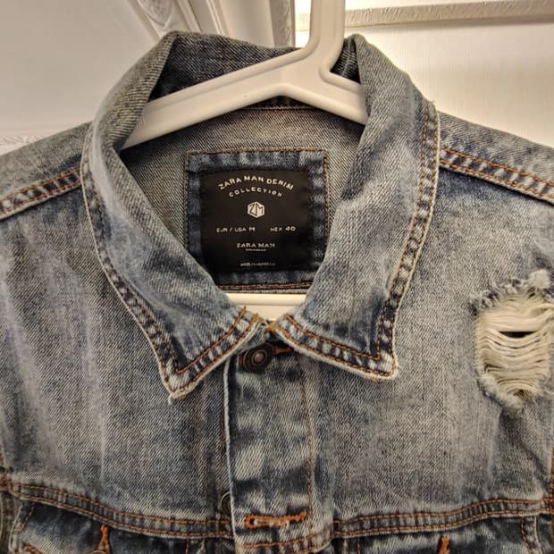 ZARA MAN 빈티지 데님 청자켓