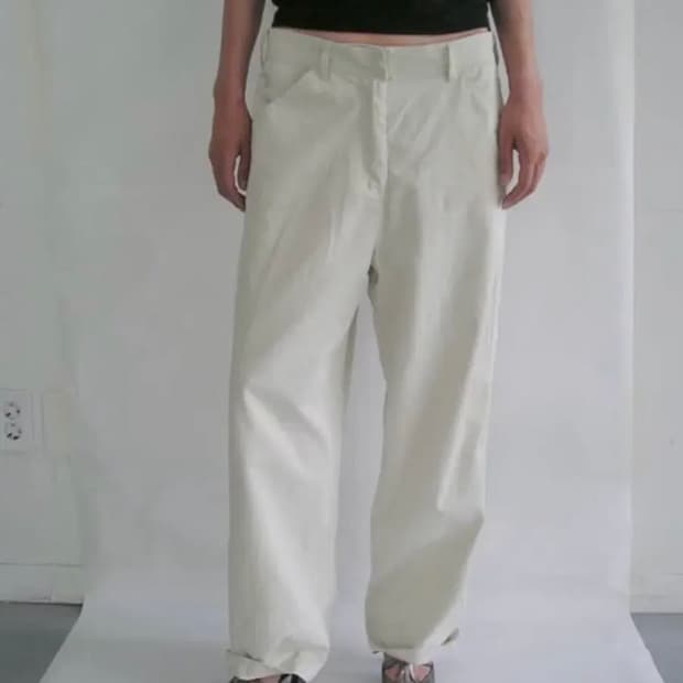 eonts 84워크팬츠 아이보리