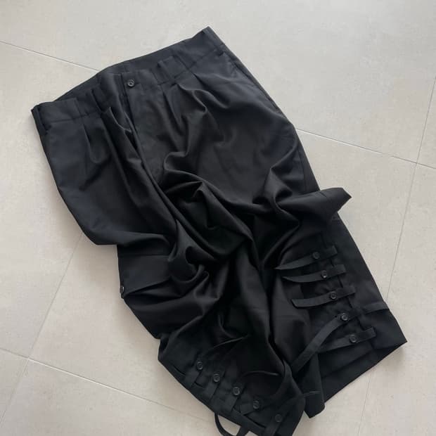 요지 야마모토 멀티스트랩 팬츠