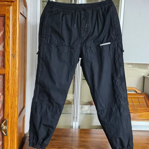 32인치 남성 디스이즈네버댓 카고 조거 팬츠 블랙 L