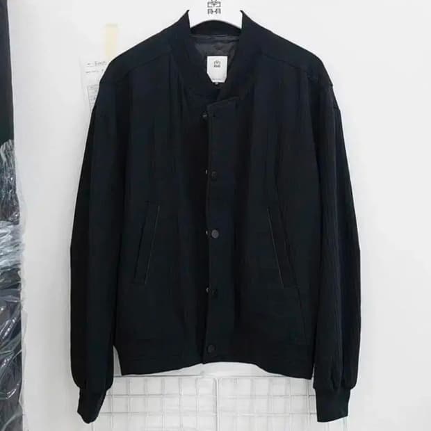 [3] 폴리테루 22FW 울 바시티 봄버 블랙
