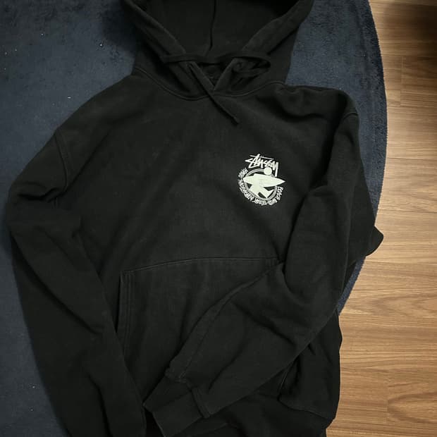 스투시 비치루트 후드 블랙 XL