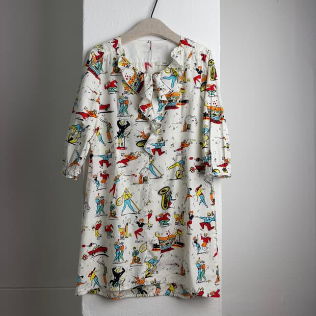 PRADA SS12 Runway Dance Print Dress