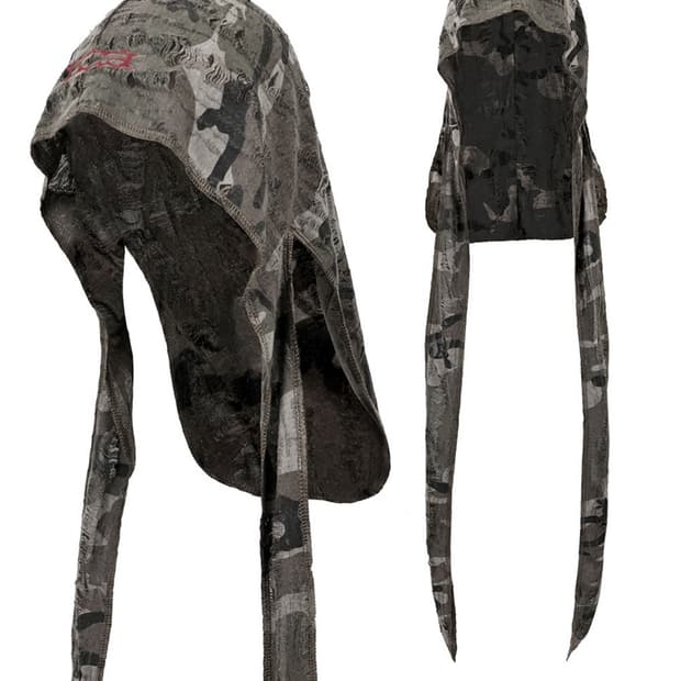 비엑세스 Camo Durag with Logo Embroidery