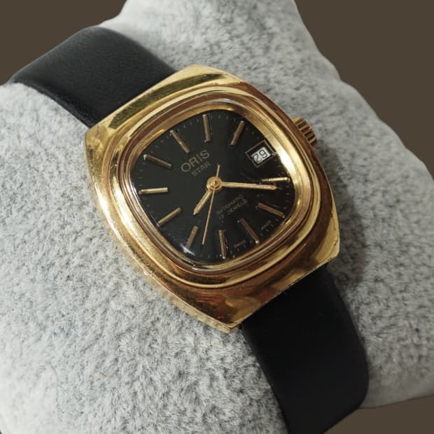 1970s ORIS 스타 G8M 골드 플레이트 시계
