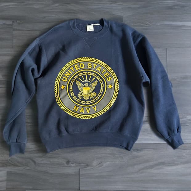 90s SOFFE 미해군 스웻셔츠 Made in USA