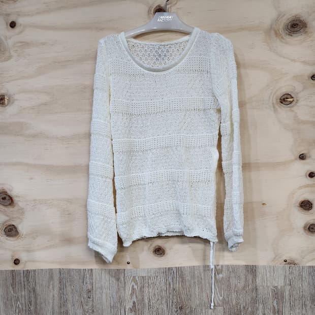 1016) 여성 허리 스트링포인트 니트