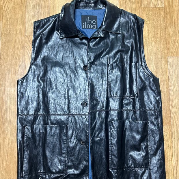 더일마 가죽베스트