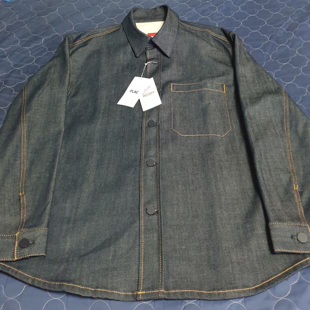 (새상품) 플랙&런업 콜라보 생지 셔츠형 데님자켓 (XL)