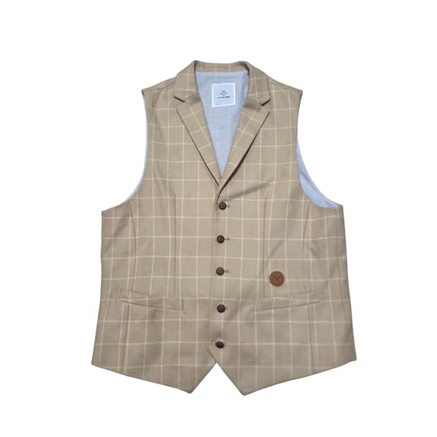 Mvio 엠비오 모 100% 빈티지 정장 조끼 베스트