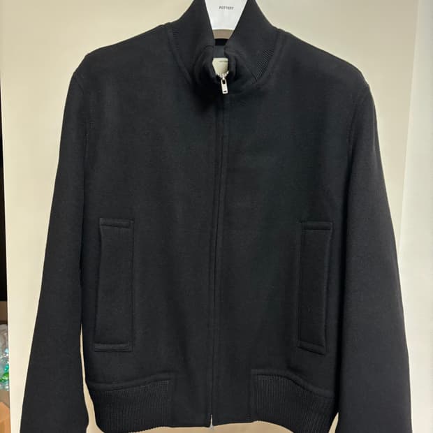 포터리 25fw 멜톤 울 덱자켓 2사이즈 블랙