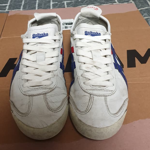 오니츠카타이거 멕시코66 화이트 다크블루 (255)