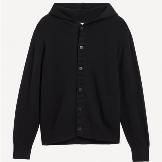 캐시미어 블랜드 후드 가디건