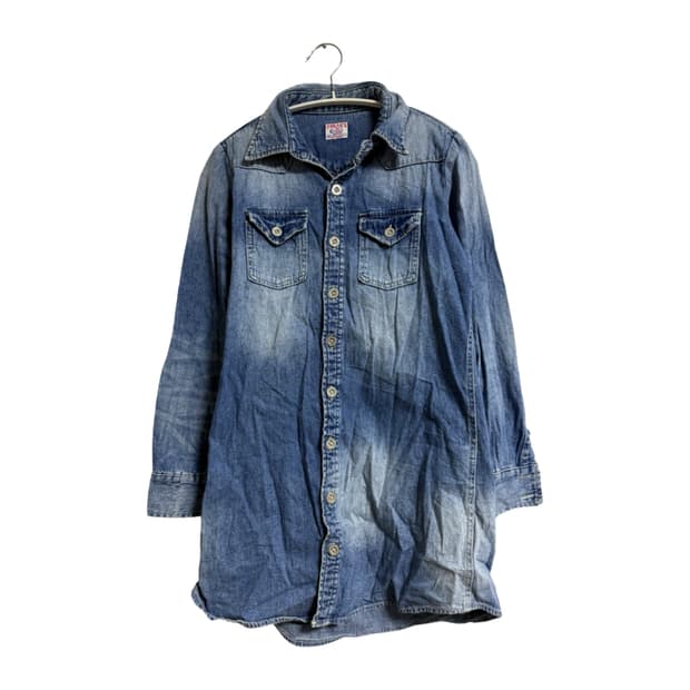 프릭스 스토어 데님 셔츠 원피스