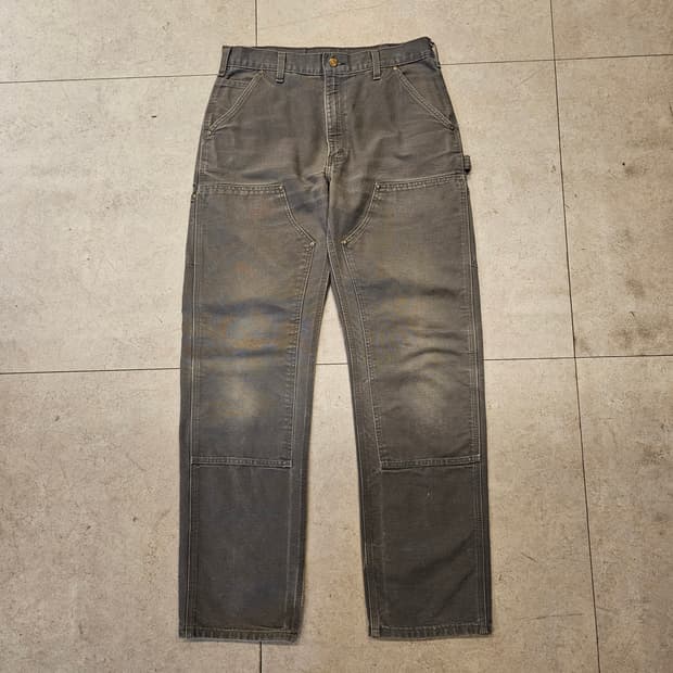 칼하트 b01 더블니 회색 34 34