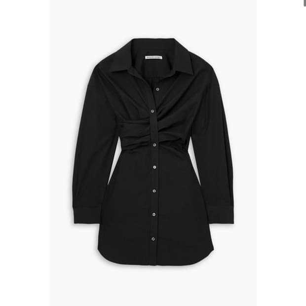 알렉산더왕 셔츠 원피스 블랙 