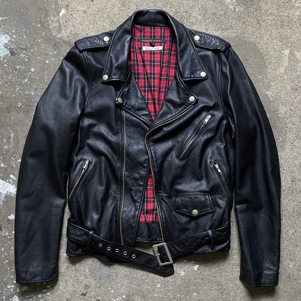 빈티지 레더 라이더 자켓 남자 라이더 소가죽 라이더