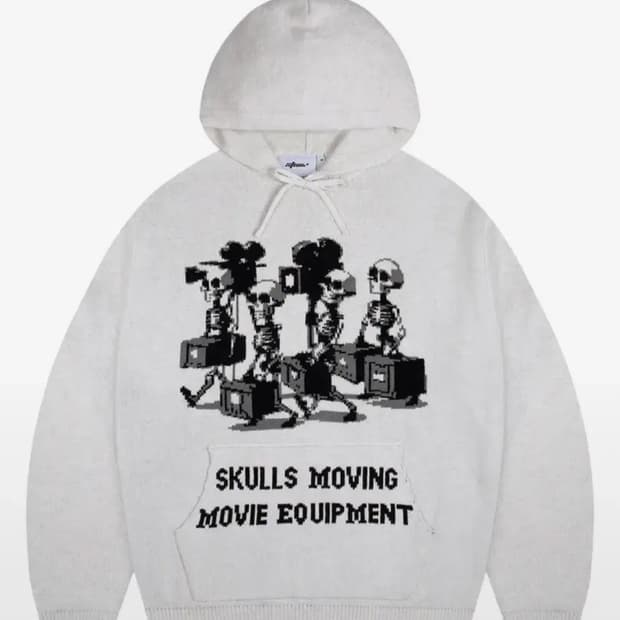 새상품 / 엑스톤즈 니트 후드티 M