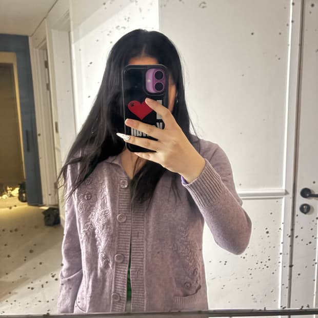 빈티지 모리걸 퍼플 가디건(희귀)