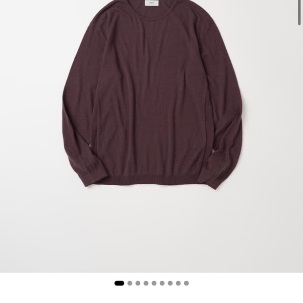 (M) 125 Silky Round Neck Knit - Prune