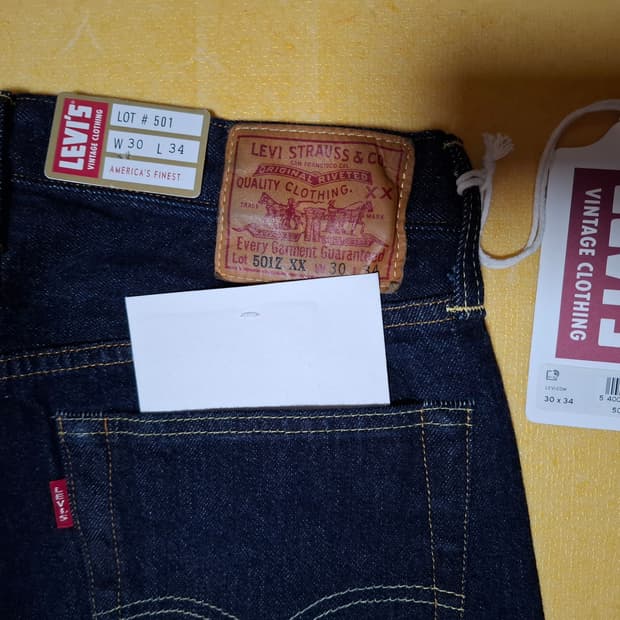 리바이스 LVC 54501 W30/L34 린스드 새상품